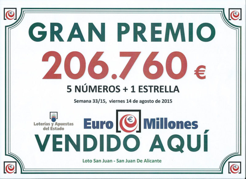 Loto SanJuan - GRAN PREMIO 4