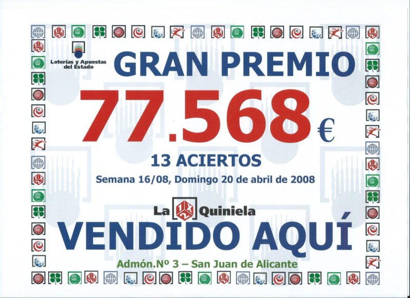Loto SanJuan - GRAN PREMIO 5